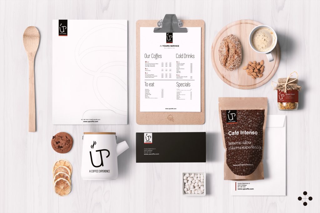 Papeleria corporativa Up a coffee experience